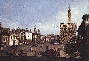 La Piazza della Signoria a Firenze, Bernardo Bellotto